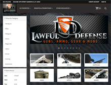 Tablet Screenshot of lawfuldefense.com